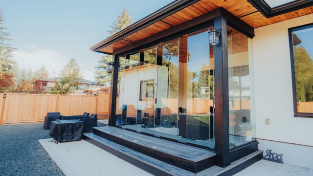 Lumon Glass Walls for Deck enclosure