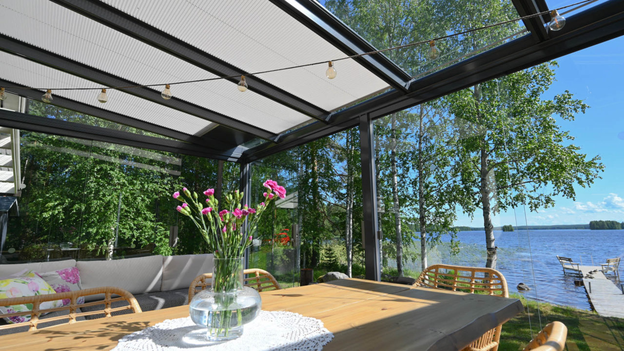 Retractable Patio Glazing by Lumon