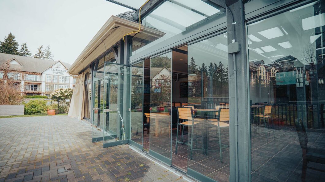 Lumon retractable glass walls at Jack's Place