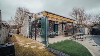 sunroom on existing concrete pad