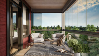 Balcony Glazing in Silva by Wanson Group in Surrey