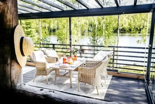 Lake-facing glass solarium installed for a home in Greater Toronto