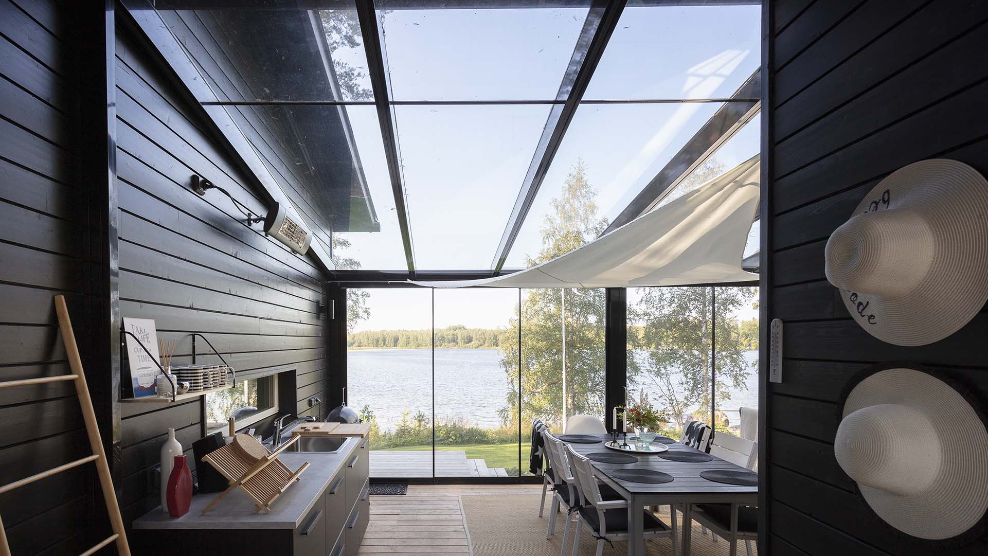 Lumon Terrassenverglasung mit Dach