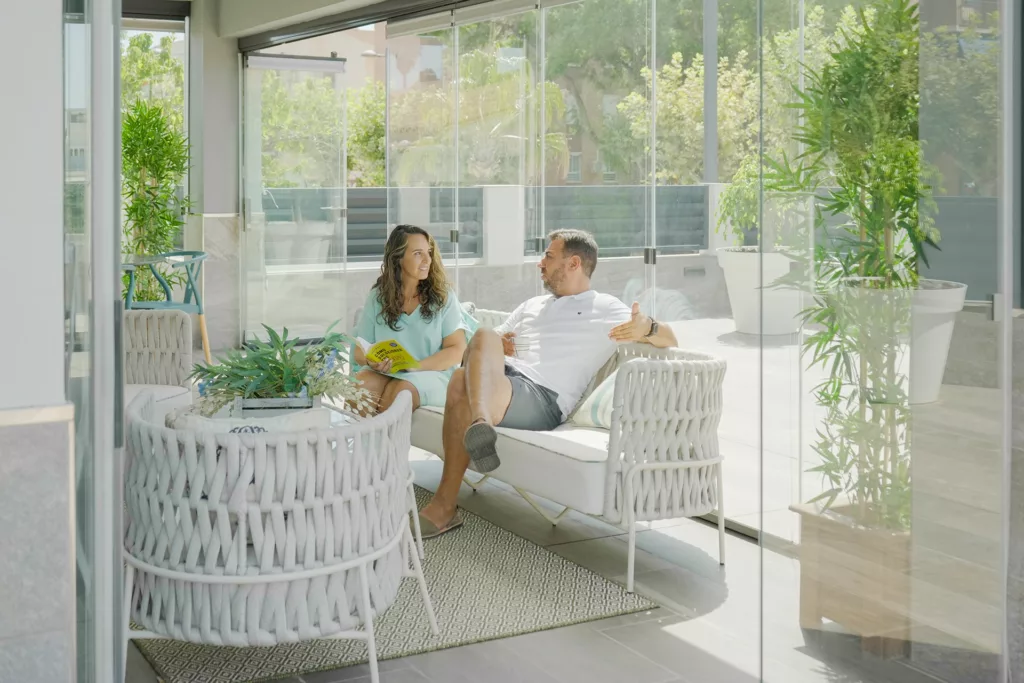 Refrescar la terraza con plantas