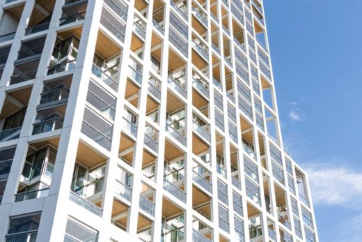 Projet Lumon en Anvers avec des vitrages de balcons