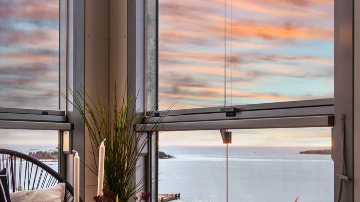 Lumon balcony glazing with view
